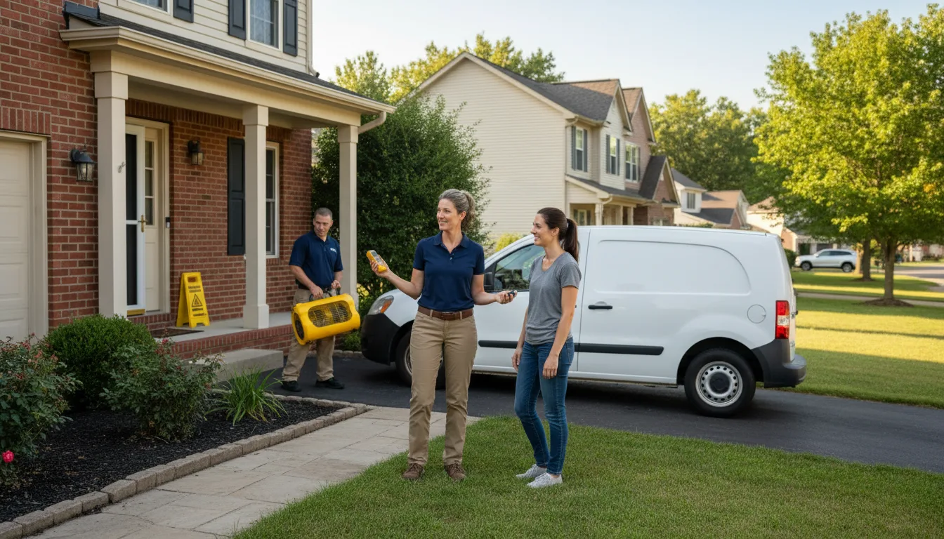 Residential water damage restoration in Metairie, LA